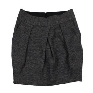 Banana Republic Wool Pleated Tulip Mini Skirt With Pockets